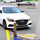 Illustration for article titled Genesis G80 Sport, The Blue Seated Carbon Fiber Trimmed Gold Stiched Steering Wheel Twin-Turbo Sedan All Three Of Us Have Been Waiting For...